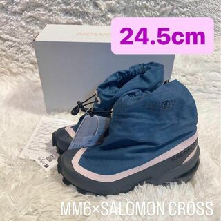 MM6 メゾン マルジェラ × サロモン クロス ライトブルー 24.5cm