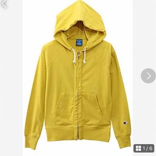 チャンピオン(Champion)のChampion チャンピオン　レディース　パーカー　黄色　UVカット　夏　薄手(パーカー)