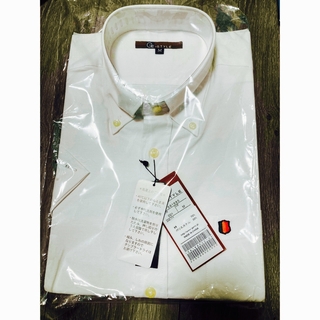 未使用 Mサイズ  GE-STYLE ホワイト 半袖 シャツ  白 カジュアル(シャツ)
