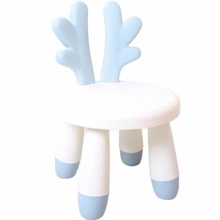 【色: ブルー/ホワイト】HIRAISM 豆椅子 子供用スツール おしゃれ かわ(その他)
