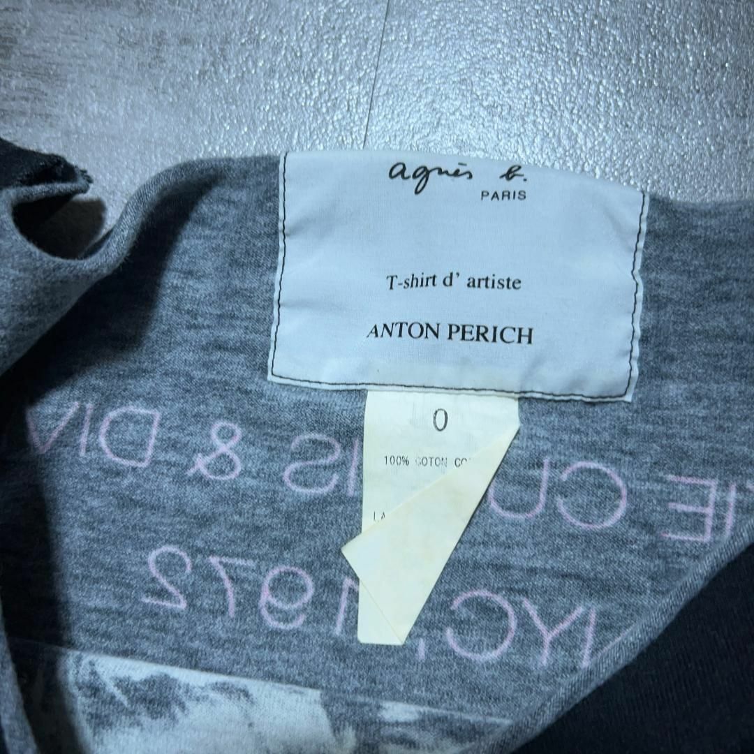 agnes b.(アニエスベー)の00s Y2K agnes b アニエスベー レディース カットソー 黒 メンズのトップス(Tシャツ/カットソー(七分/長袖))の商品写真