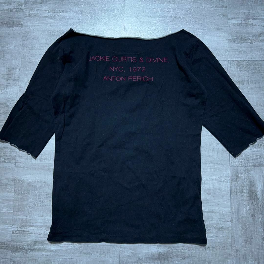 agnes b.(アニエスベー)の00s Y2K agnes b アニエスベー レディース カットソー 黒 メンズのトップス(Tシャツ/カットソー(七分/長袖))の商品写真