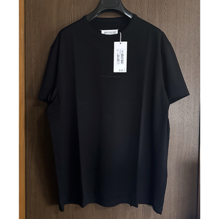 マルタンマルジェラ(Maison Martin Margiela)の黒XL新品 メゾン マルジェラ リバースロゴ Tシャツ メンズ オールブラック(Tシャツ/カットソー(半袖/袖なし))