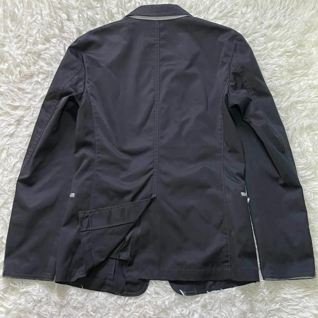 NICOLE(ニコル)のハイダウェイニコル ジャケット チンストラップ付き 千鳥格子 46 ブラック メンズのジャケット/アウター(テーラードジャケット)の商品写真