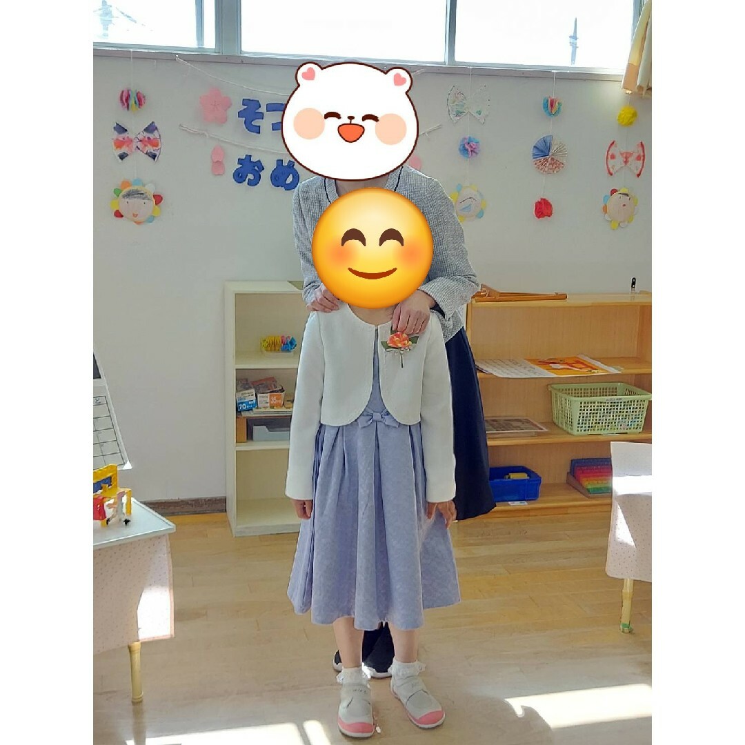 卒園式　入学式　130cm　女の子　フォーマル キッズ/ベビー/マタニティのキッズ服女の子用(90cm~)(ドレス/フォーマル)の商品写真