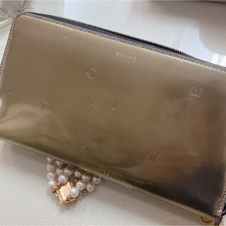 セリーヌ(celine)のCELINE 長財布 ジッピーウォレット レザー 難あり 高級ブランド 大人気(長財布)