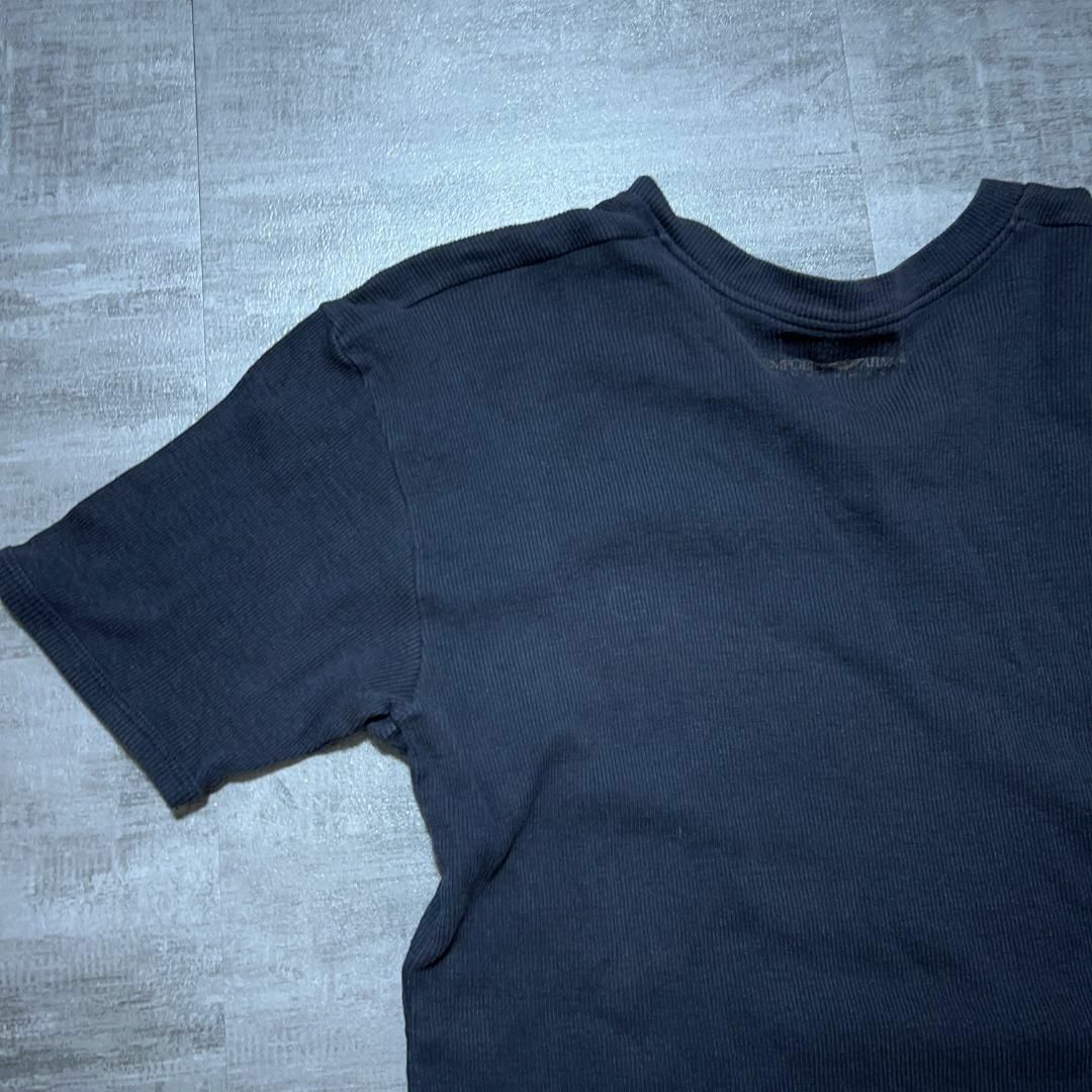 Emporio Armani(エンポリオアルマーニ)のエンポリオアルマーニ ARMANI リブ Vネック Tシャツ M メンズのトップス(Tシャツ/カットソー(半袖/袖なし))の商品写真