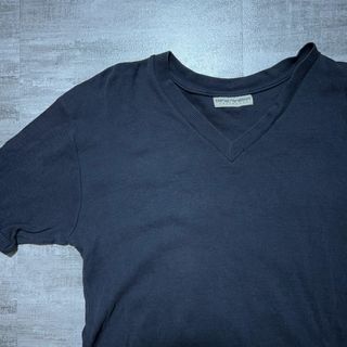 エンポリオアルマーニ(Emporio Armani)のエンポリオアルマーニ ARMANI リブ Vネック Tシャツ M(Tシャツ/カットソー(半袖/袖なし))