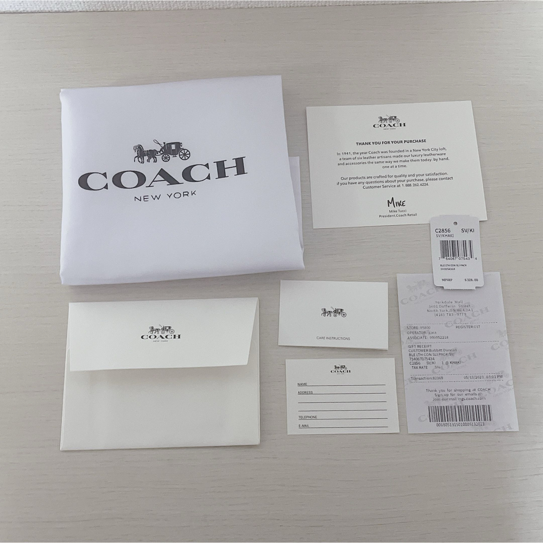 COACH(コーチ)の【新品未使用】COACH  リュック　C2856 KHAKI　レディース レディースのバッグ(リュック/バックパック)の商品写真