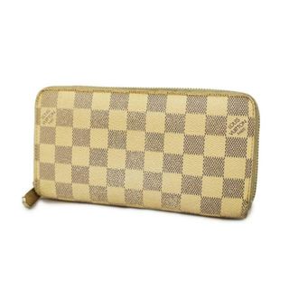 ルイヴィトン(LOUIS VUITTON)の【4ge5320】ルイヴィトン 長財布/ダミエ・アズール/ジッピーウォレット/N60019/ホワイト【中古】レディース(財布)