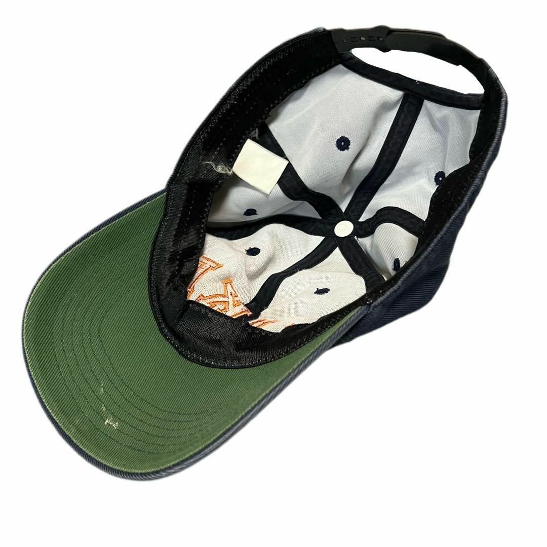 NIKE(ナイキ)の希少モデル 90s アーチロゴ NIKE  キャップ 帽子　ナス紺　y2k メンズの帽子(キャップ)の商品写真