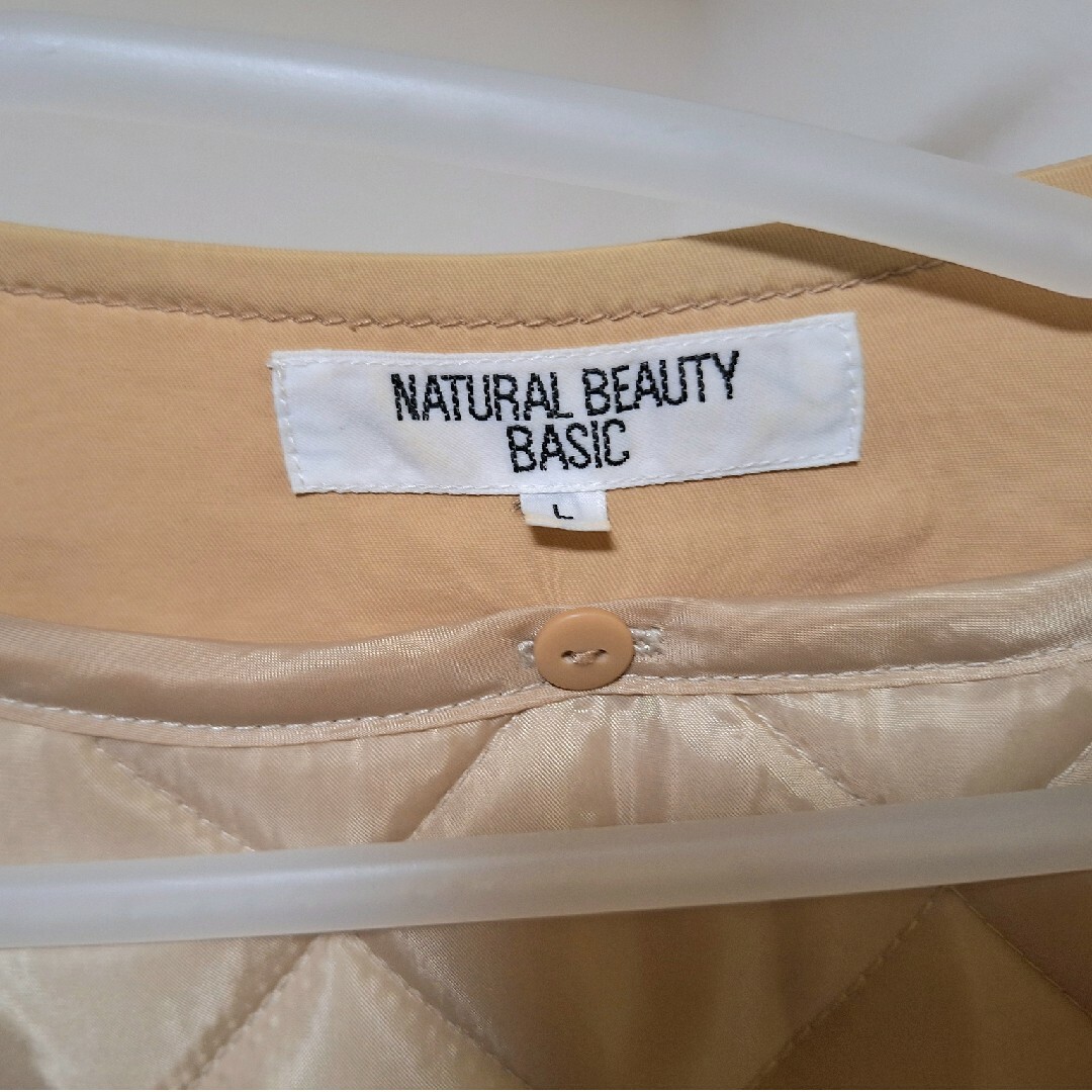 NATURAL BEAUTY BASIC(ナチュラルビューティーベーシック)のNATURAL BEAUTY BASIC　コート　Lサイズ レディースのジャケット/アウター(ロングコート)の商品写真