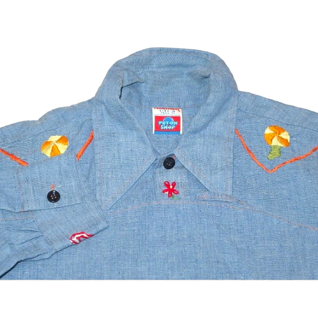 VINTAGE(ヴィンテージ)の▪️70’s【SEARS】CHAMBRAY SHIRT レディースのトップス(シャツ/ブラウス(長袖/七分))の商品写真