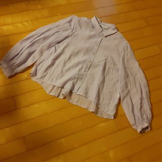 ザラ(ZARA)のZARA シフォンブラウス.L(シャツ/ブラウス(長袖/七分))