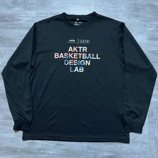 AKTR × TIGORA コラボ 長袖Tシャツ ロンT バスケ アクター 黒L(バスケットボール)