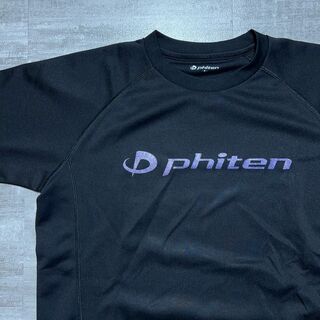 美品 限定モデル Phiten ファイテン 黒 パープル Tシャツバレー M(バレーボール)