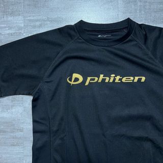 美品 限定モデル Phiten ファイテン 黒 ゴールド Tシャツバレー M(バレーボール)