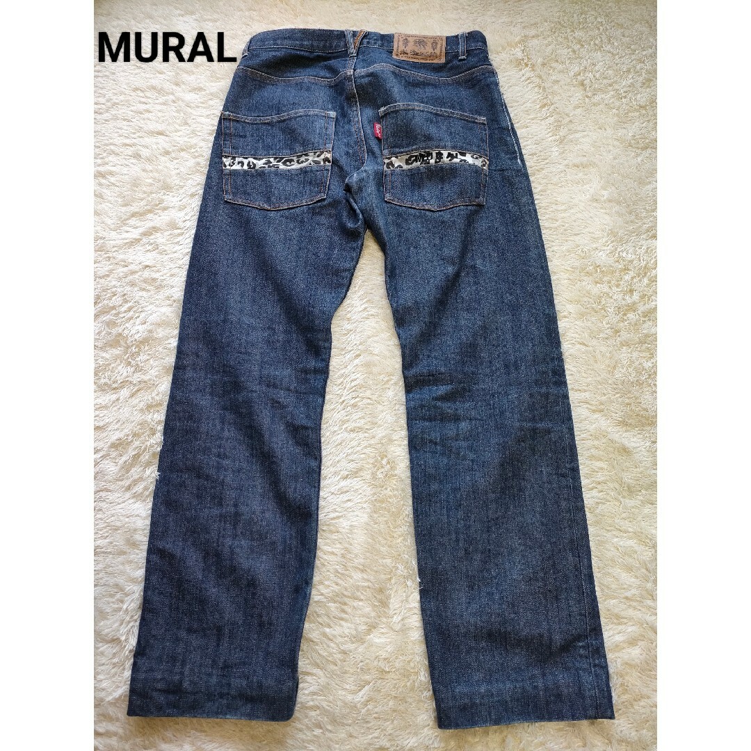 MURRAL(ミューラル)の限定物　MURAL ミューラル デニムパンツ ポケット　ミューラルデザイン メンズのパンツ(デニム/ジーンズ)の商品写真