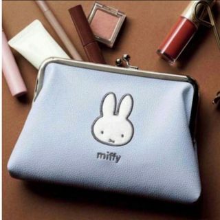 ミッフィー(miffy)のSpring付録ミッフィーレザー調がま口ポーチ(ポーチ)