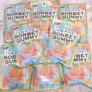 NOBEL SORBET GUMMY ノーベル ソルベットグミ 白桃味 8袋(菓子/デザート)