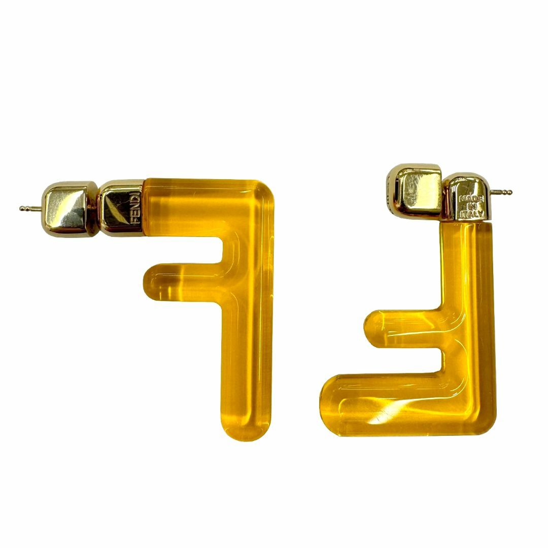 FENDI(フェンディ)のフェンディ FENDI ピアス FFモチーフ FFロゴ ロゴ ゴールド レディース アクセサリー 2WAY おしゃれ メタル レディースのアクセサリー(ピアス)の商品写真