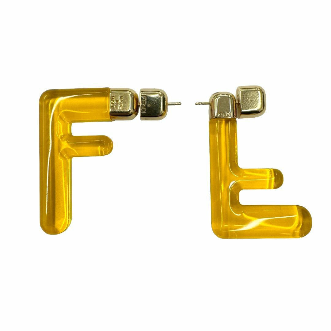 FENDI(フェンディ)のフェンディ FENDI ピアス FFモチーフ FFロゴ ロゴ ゴールド レディース アクセサリー 2WAY おしゃれ メタル レディースのアクセサリー(ピアス)の商品写真