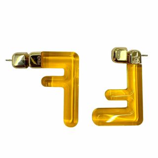 フェンディ(FENDI)のフェンディ FENDI ピアス FFモチーフ FFロゴ ロゴ ゴールド レディース アクセサリー 2WAY おしゃれ メタル(ピアス)