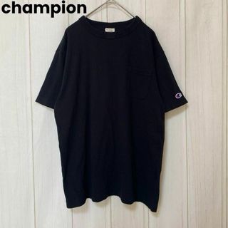 チャンピオン(Champion)のst803 champion/半袖 Tシャツ/黒/トップス/綿100%(Tシャツ(半袖/袖なし))