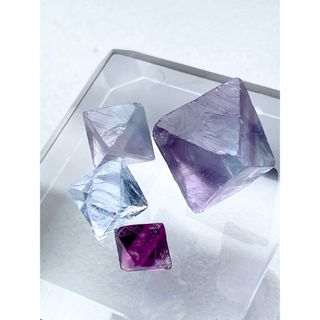 八面体フローライト　イリノイ産　蛍石　オールドコレクション　C  鉱物標本(その他)