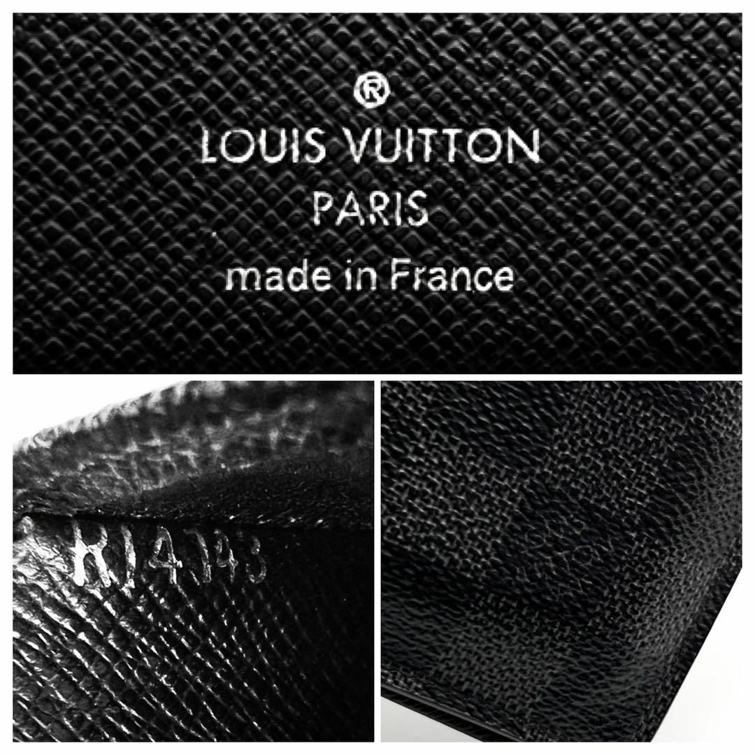 LOUIS VUITTON(ルイヴィトン)のルイヴィトン　ポルトフォイユミュルティプル　ダミエグラフィット　折り財布　黒 メンズのファッション小物(折り財布)の商品写真