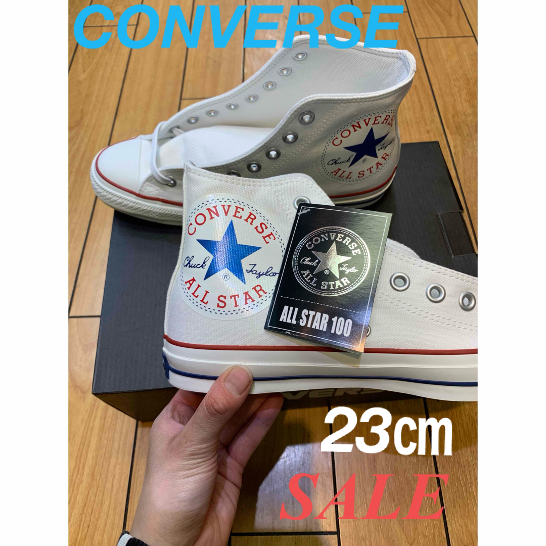 ALL STAR（CONVERSE）(オールスター)の✨新品✨CONVERSE コンバース　オールスター　100 ヒュージパッチ　ハイ レディースの靴/シューズ(スニーカー)の商品写真