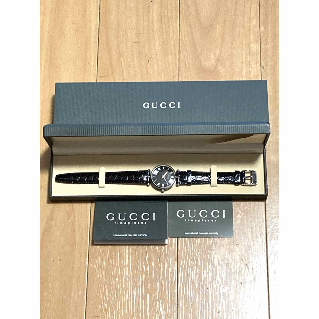 Gucci(グッチ)の未使用！　GUCCI グッチ　電池新品　ボーイズサイズ　男女兼用　腕時計 メンズの時計(腕時計(アナログ))の商品写真