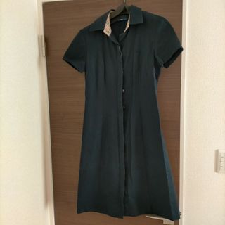 バーバリーブルーレーベル(BURBERRY BLUE LABEL)のBurberry バーバリー　ブルーレーベル　紺色半袖ワンピース(ひざ丈ワンピース)