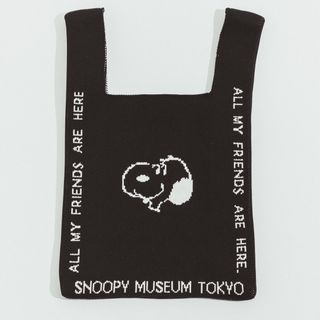 スヌーピー(SNOOPY)のスヌーピーミュージアム　リニューアル限定ニットバッグ(トートバッグ)