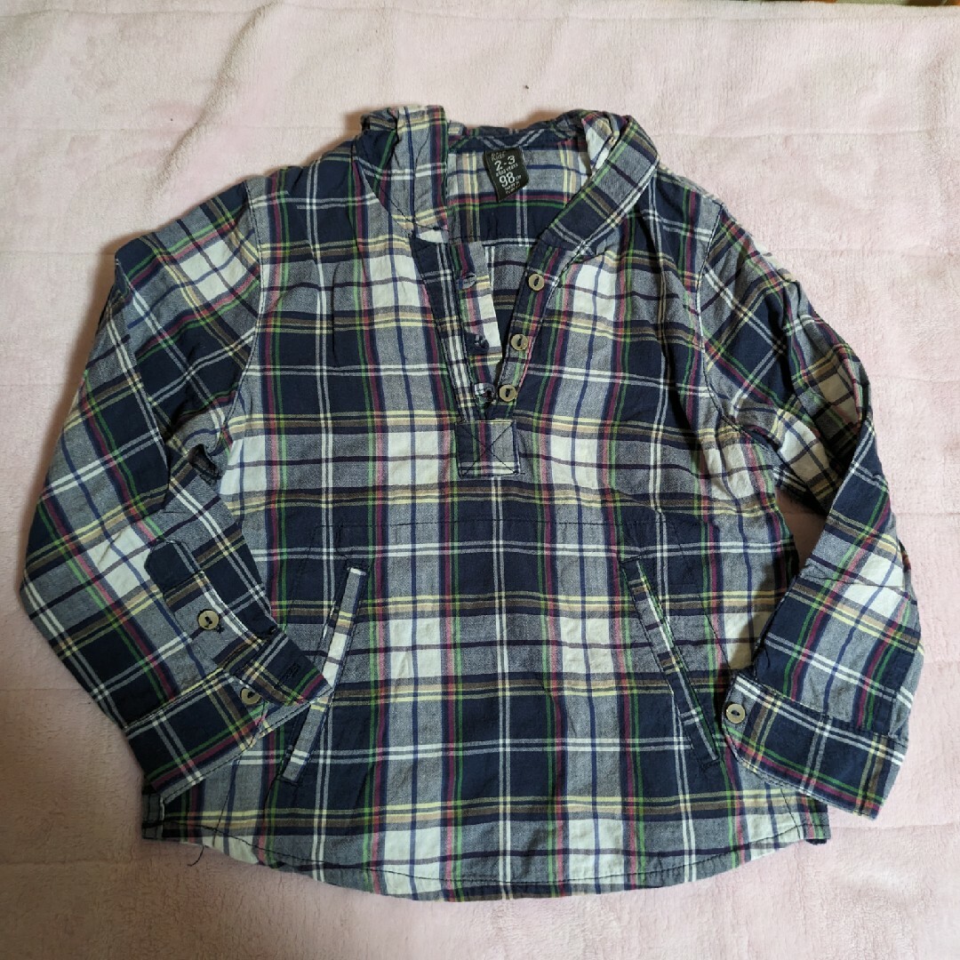 ZARA KIDS(ザラキッズ)のZARAkidsチェックプルオーバー キッズ/ベビー/マタニティのキッズ服男の子用(90cm~)(ブラウス)の商品写真