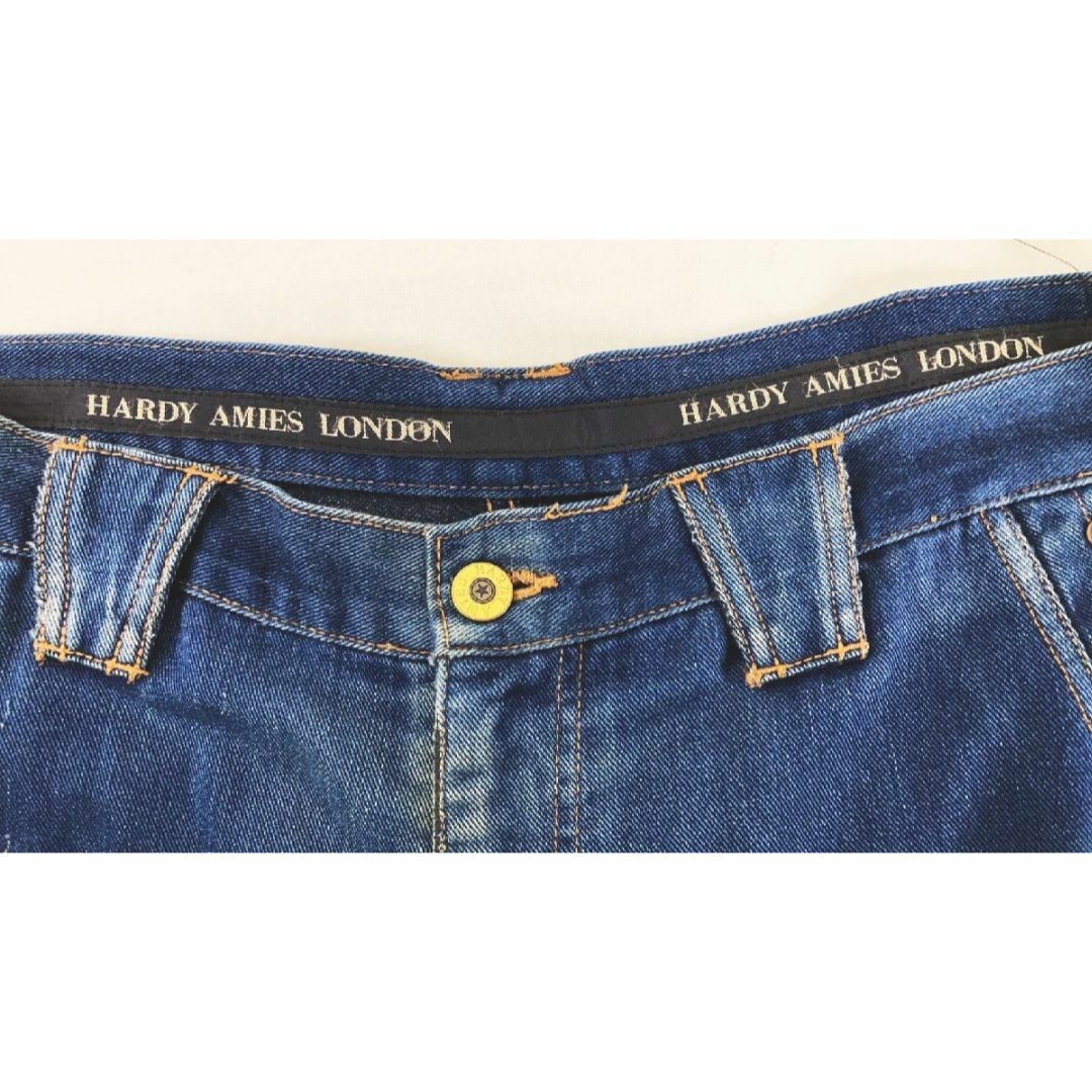 HARDY AMIES LONDON 刺繍入り ダメージジーンズ  JF-17 メンズのパンツ(デニム/ジーンズ)の商品写真