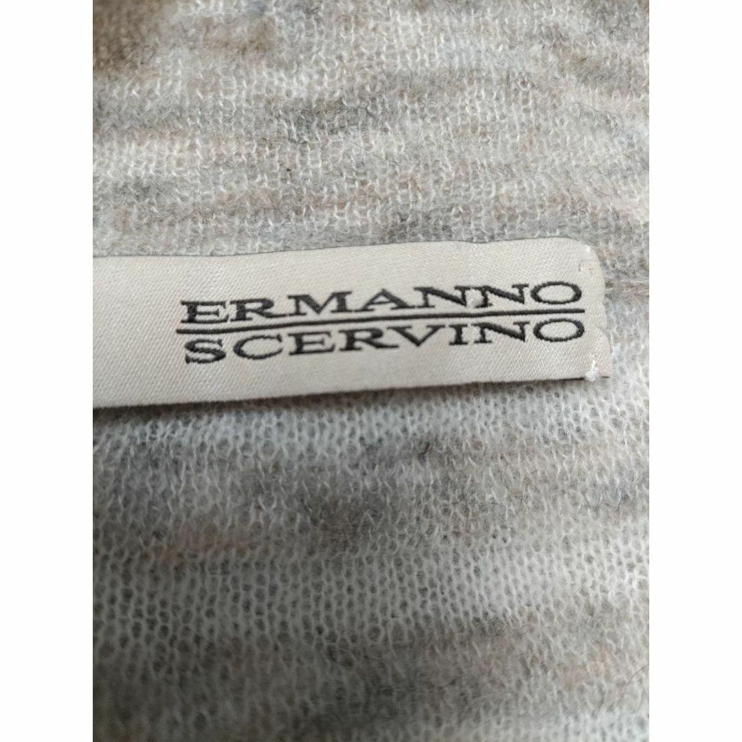 ERMANNO SCHERVINO(エルマンノシェルヴィーノ)のエルマンノ シェルヴィーノ アルパカ混 ボーダー カーディガン ブラウン 38 レディースのトップス(カーディガン)の商品写真