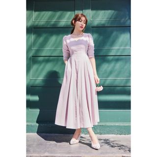 ハーリップトゥ(Her lip to)のVoile Back Ribbon Long Dress(ロングワンピース/マキシワンピース)