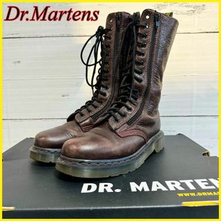 ドクターマーチン(Dr.Martens)の【美品】ドクターマーチン 14ホール レースアップブーツ 茶系 EU37 23㎝(ブーツ)