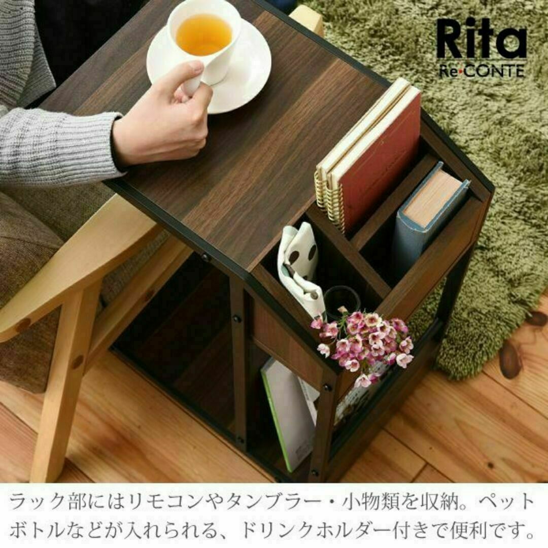 Rita☆北欧風 金属製 スチール 可愛い ソファサイドテーブル ナイトテーブル インテリア/住まい/日用品の机/テーブル(コーヒーテーブル/サイドテーブル)の商品写真