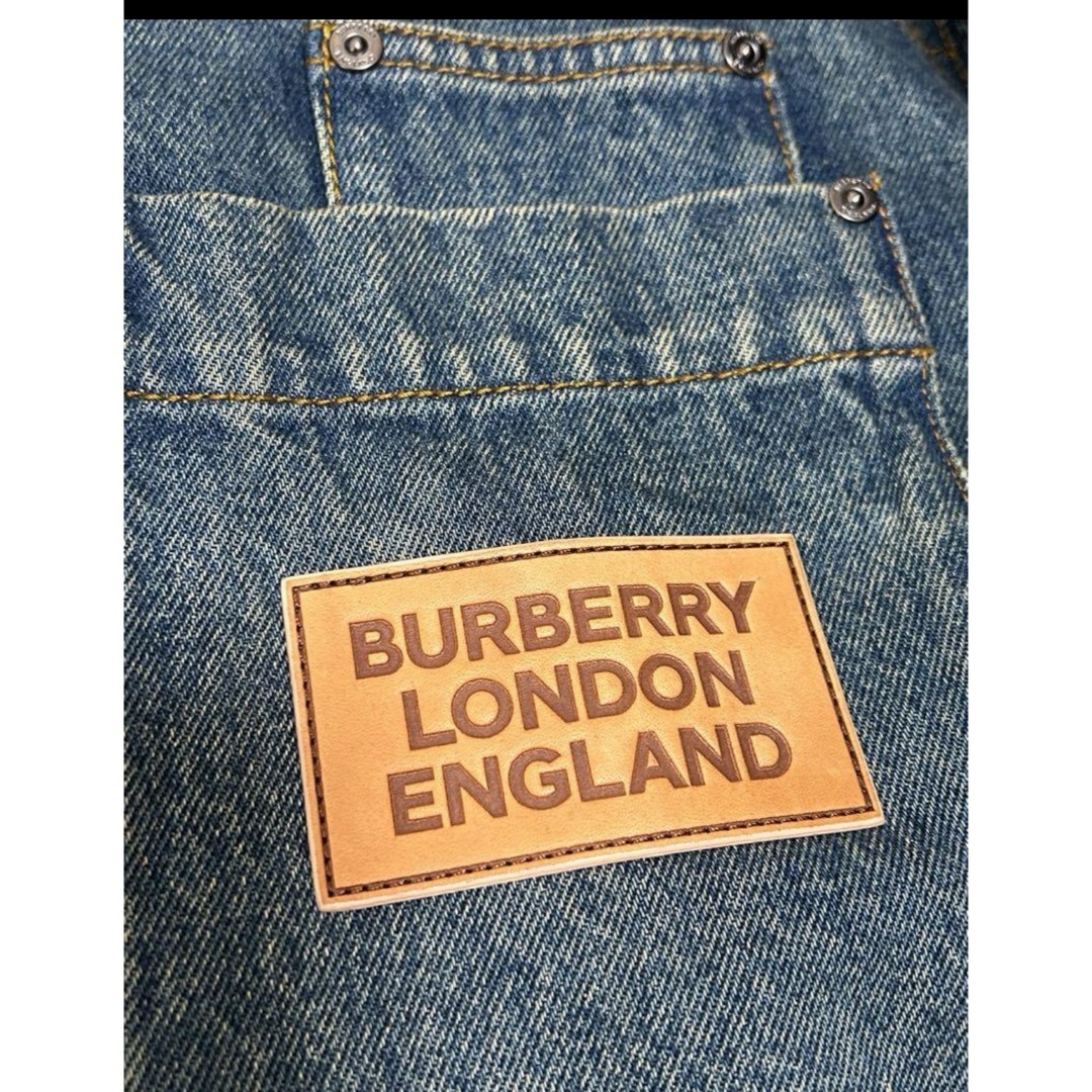 BURBERRY(バーバリー)のBurberry ロゴ　パッチワーク　デニムジャケット メンズのジャケット/アウター(Gジャン/デニムジャケット)の商品写真