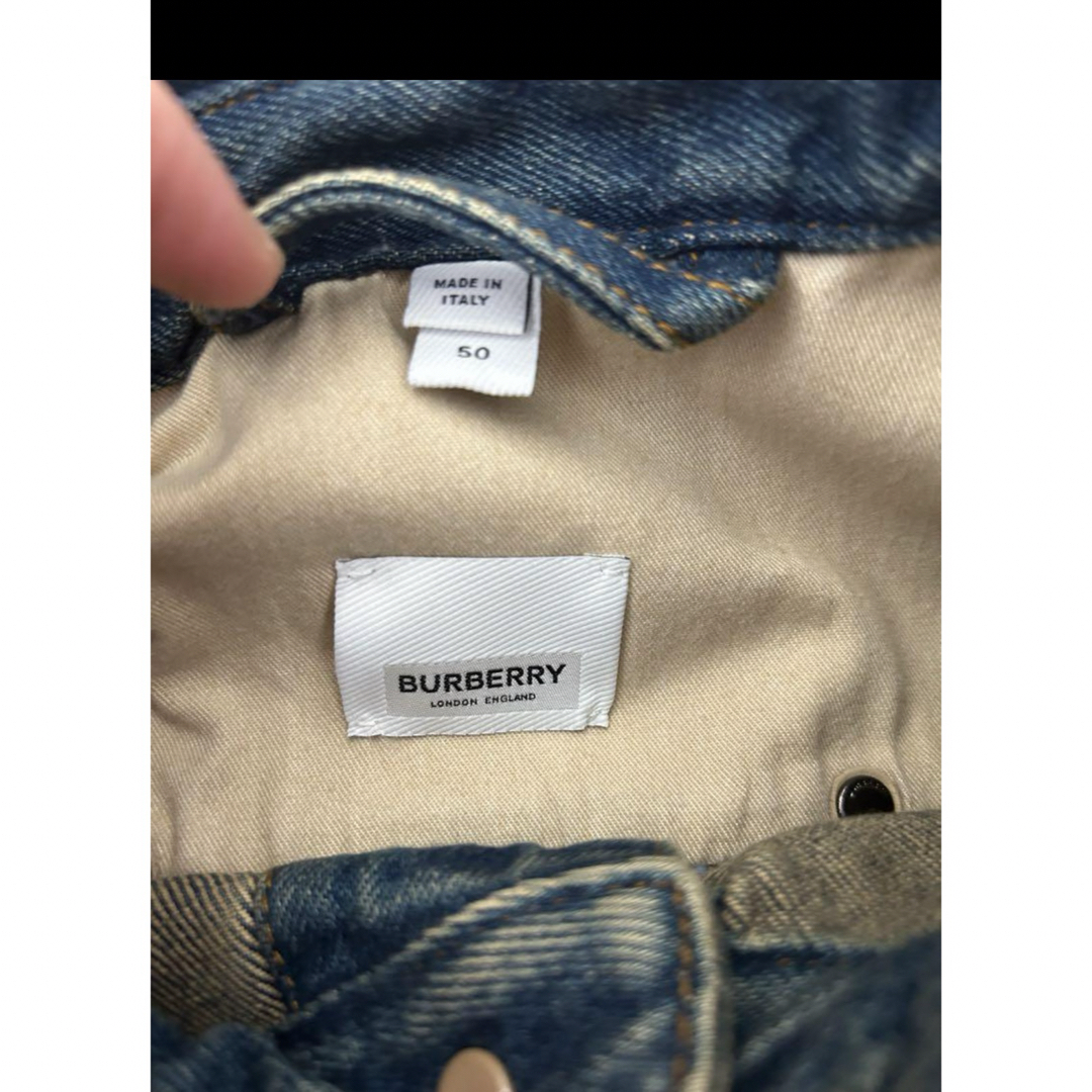 BURBERRY(バーバリー)のBurberry ロゴ　パッチワーク　デニムジャケット メンズのジャケット/アウター(Gジャン/デニムジャケット)の商品写真