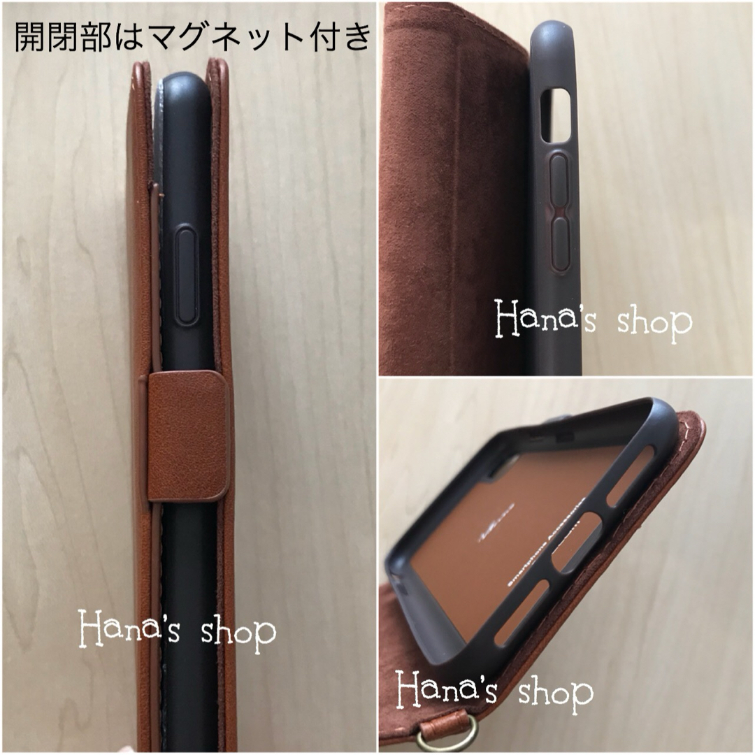 iPhoneXS MAX 手帳型 ケース 磁石付 ブラウン テンエスマックス スマホ/家電/カメラのスマホアクセサリー(iPhoneケース)の商品写真