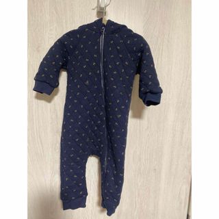 プチバトー(PETIT BATEAU)のプチバトー　カバーオール　12m74cm(カバーオール)