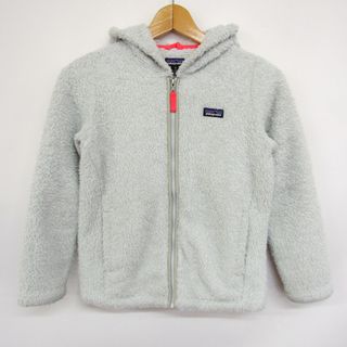 パタゴニア(patagonia)のパタゴニア ジップアップパーカー フリースジャケットアウター キッズ 男の子用 Mサイズ グレー patagonia(Tシャツ/カットソー)