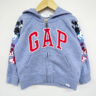 GAP - ギャップ ジップアップパーカー スウェット スエット ミッキーマウス キッズ 男の子用 100サイズ ブルー GAP