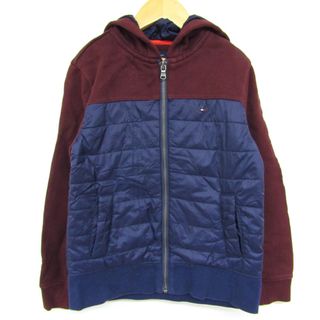 トミーヒルフィガー(TOMMY HILFIGER)のトミーヒルフィガー ナイロンジャケット パーカー アウター キッズ 男の子用 S/P(6-7)サイズ ネイビー TOMMY HILFIGER(ジャケット/上着)