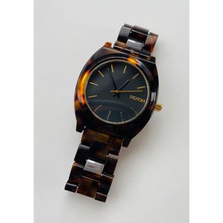 ニクソン(NIXON)の【電池新品の美品】NIXONのTIME TELLER 人気のべっ甲×ゴールド！(腕時計)