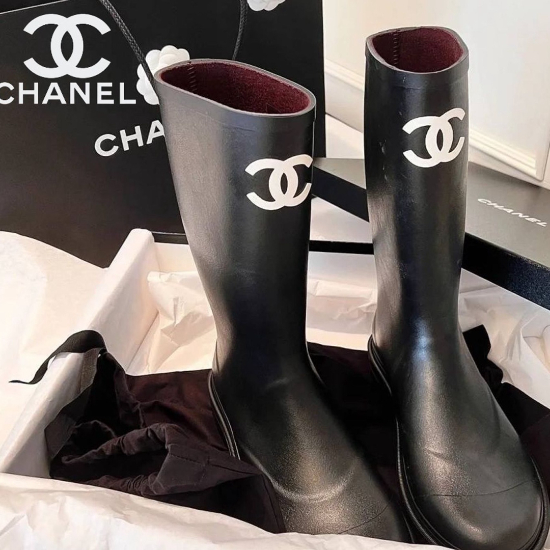 CHANEL - CHANEL レインブーツ 37の通販 by ☀️|シャネルならラクマ CHANEL - CHANEL レインブーツ 37の通販 by ☀️|シャネルならラクマ
