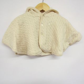 ラルフローレン(Ralph Lauren)のラルフローレン ポンチョ ベビーマント ケーブルニット アウター  ベビー 女の子用 70/44サイズ オフホワイト RALPH LAUREN(ジャケット/コート)